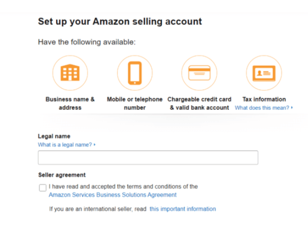 Amazon Selling Account