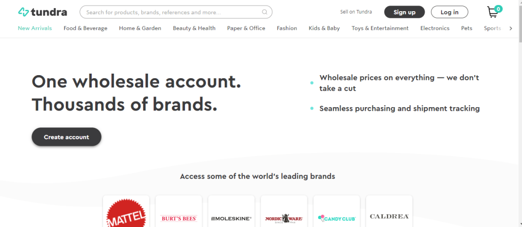 Wholesale Websites-Tundra